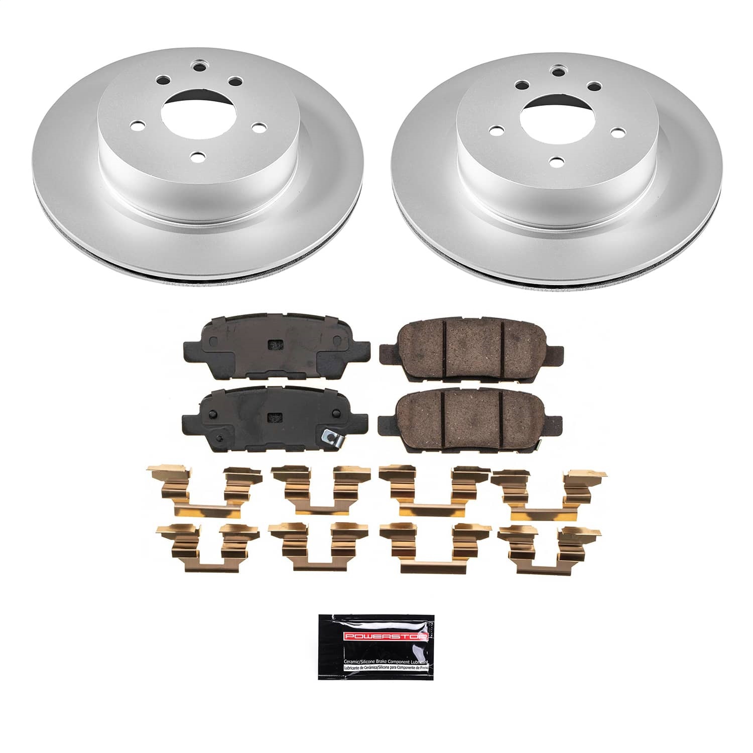 Power Stop - CRK9064 - Rear - Disc Brake Pad and Rotor Kit