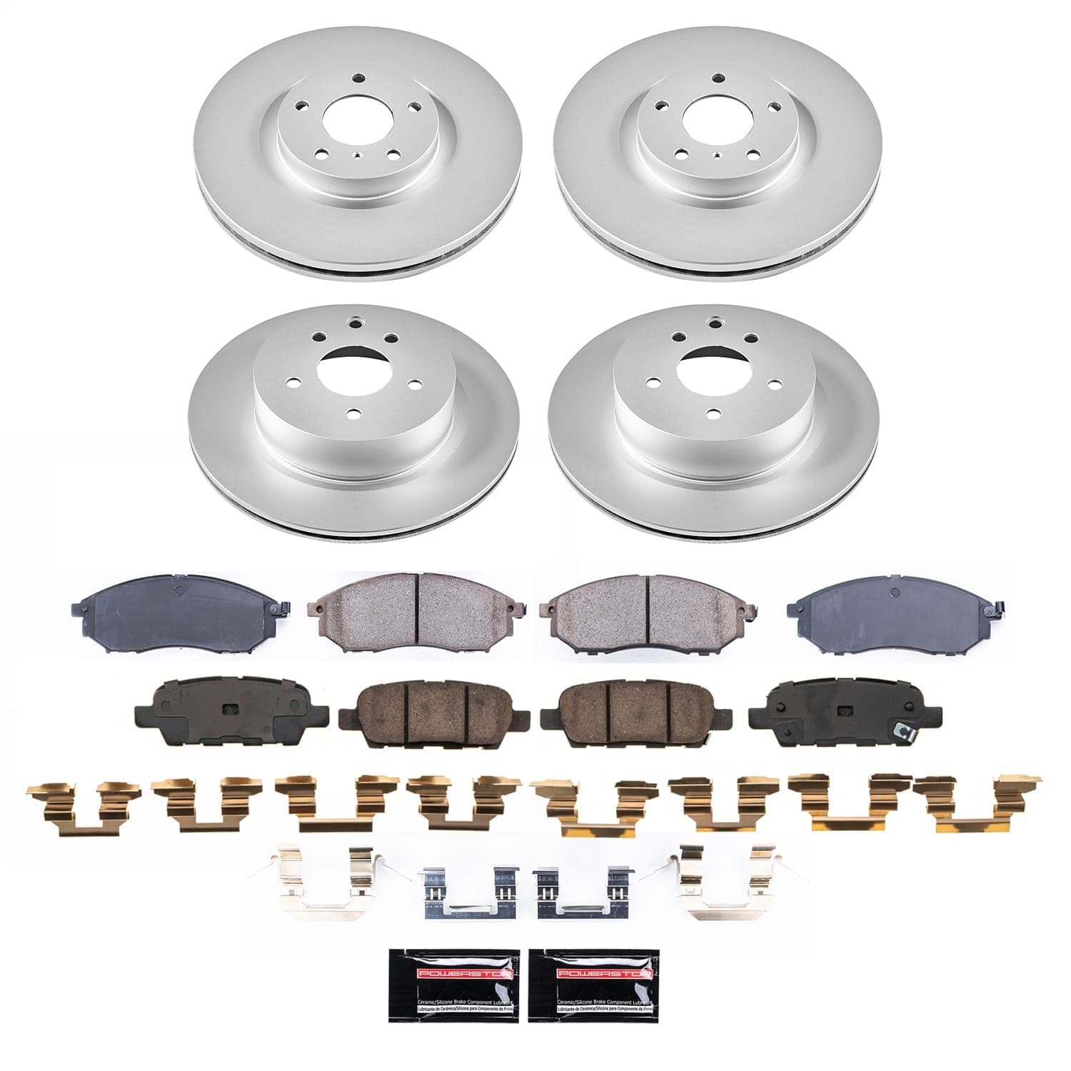 Power Stop - CRK9075 - Front - Disc Brake Pad and Rotor Kit
