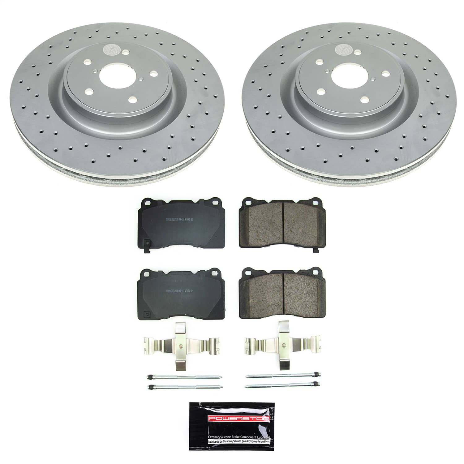 Power Stop - CRK9080 - Front - Disc Brake Pad and Rotor Kit