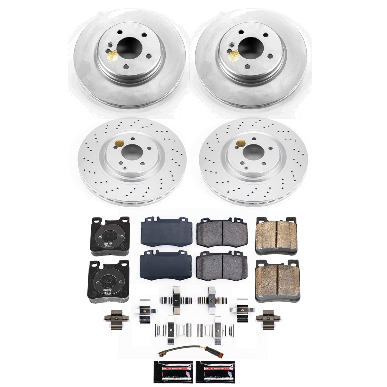 Power Stop - CRK9094 - Front and Rear - Disc Brake Pad and Rotor Kit