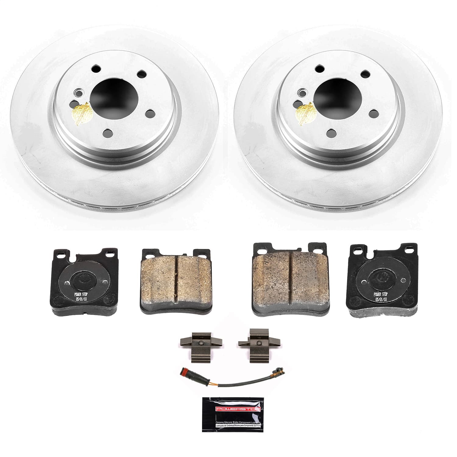 Power Stop - CRK9107 - Rear - Disc Brake Pad and Rotor Kit