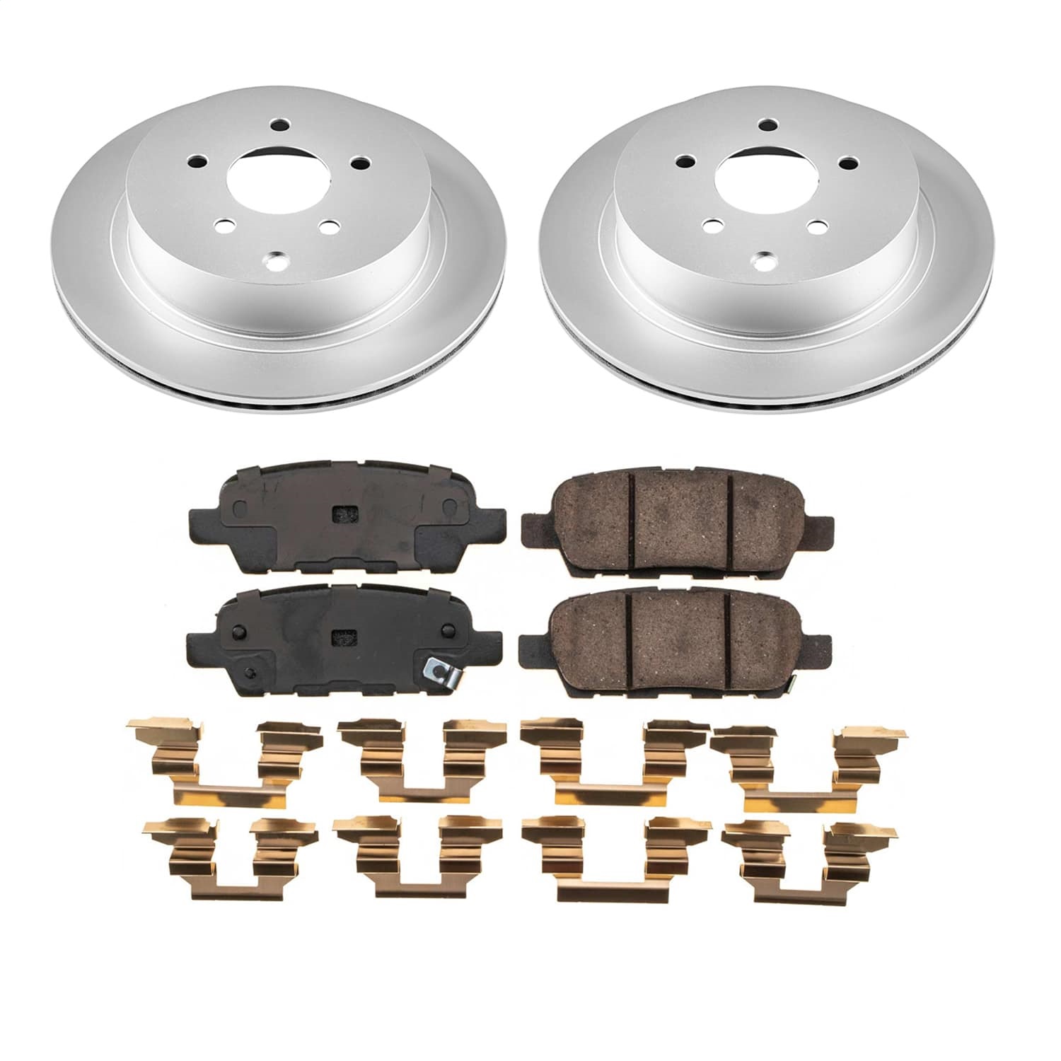Power Stop - CRK9134 - Rear - Disc Brake Pad and Rotor Kit