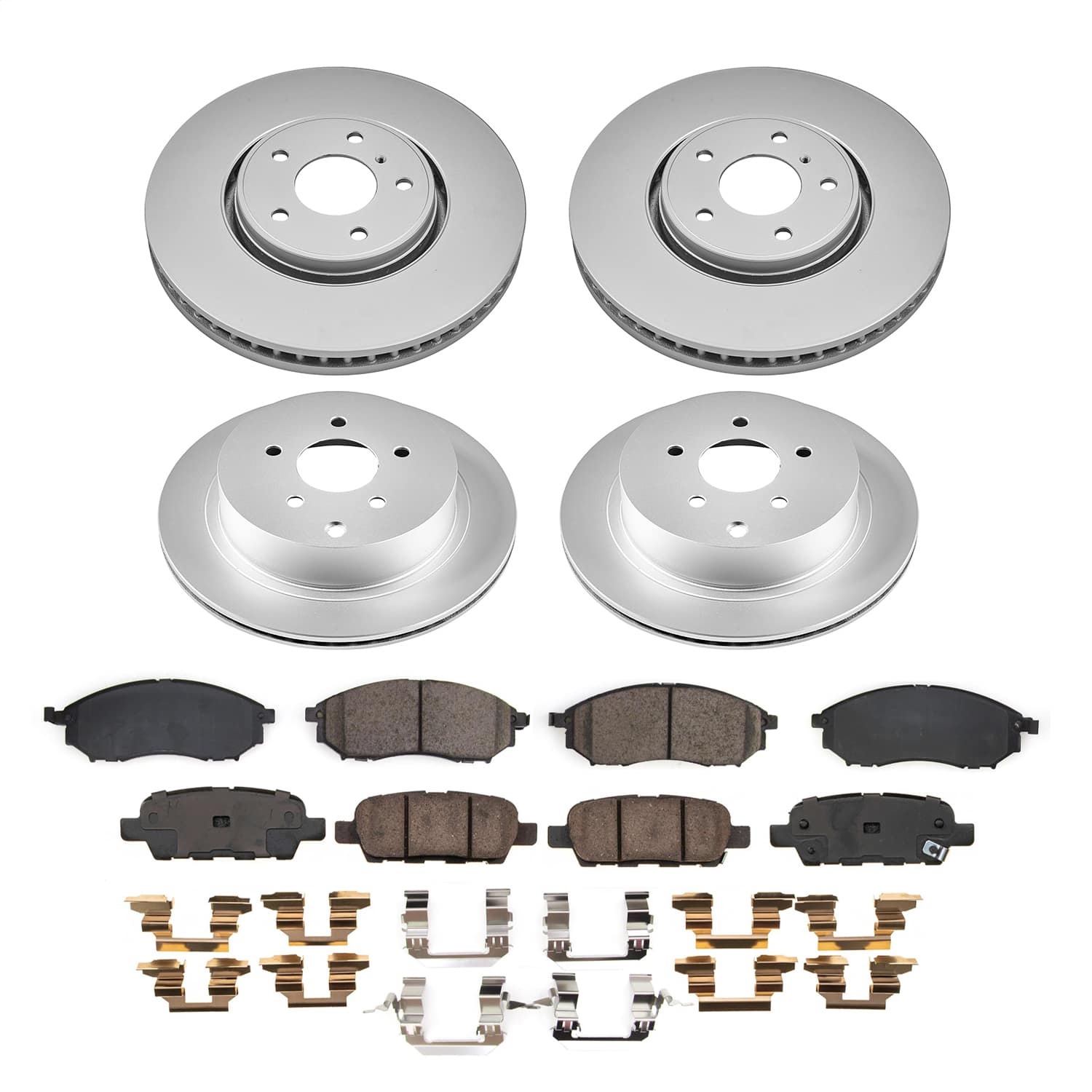 Power Stop - CRK9135 - Front and Rear - Disc Brake Pad and Rotor Kit