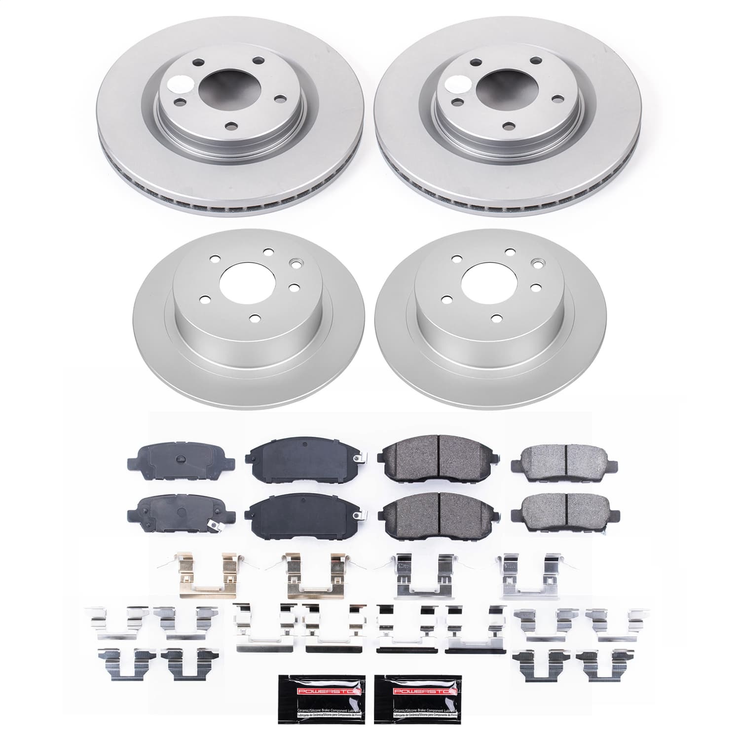 Power Stop - CRK9141 - Front and Rear - Disc Brake Pad and Rotor Kit