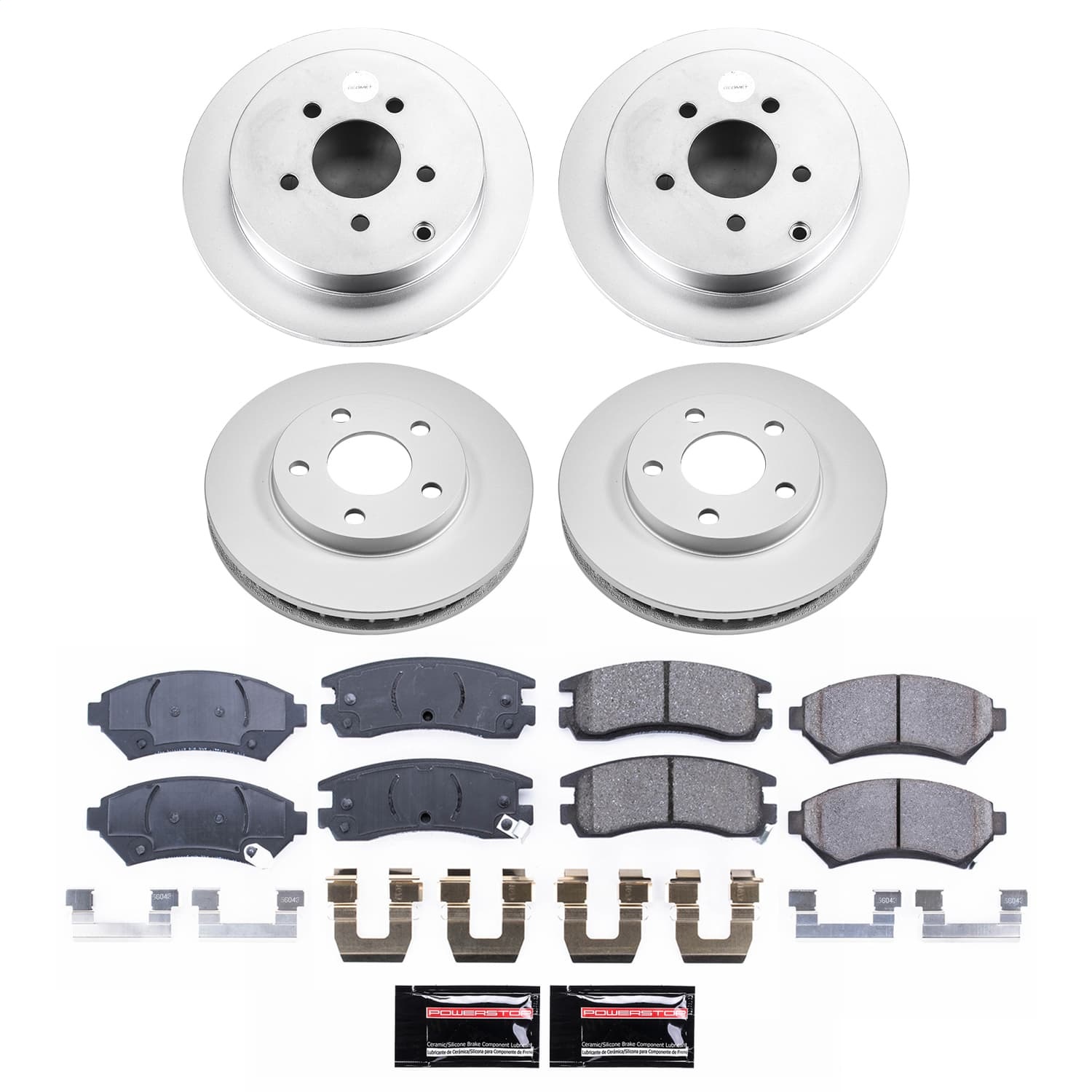 Power Stop - CRK9142 - Front and Rear - Disc Brake Pad and Rotor Kit