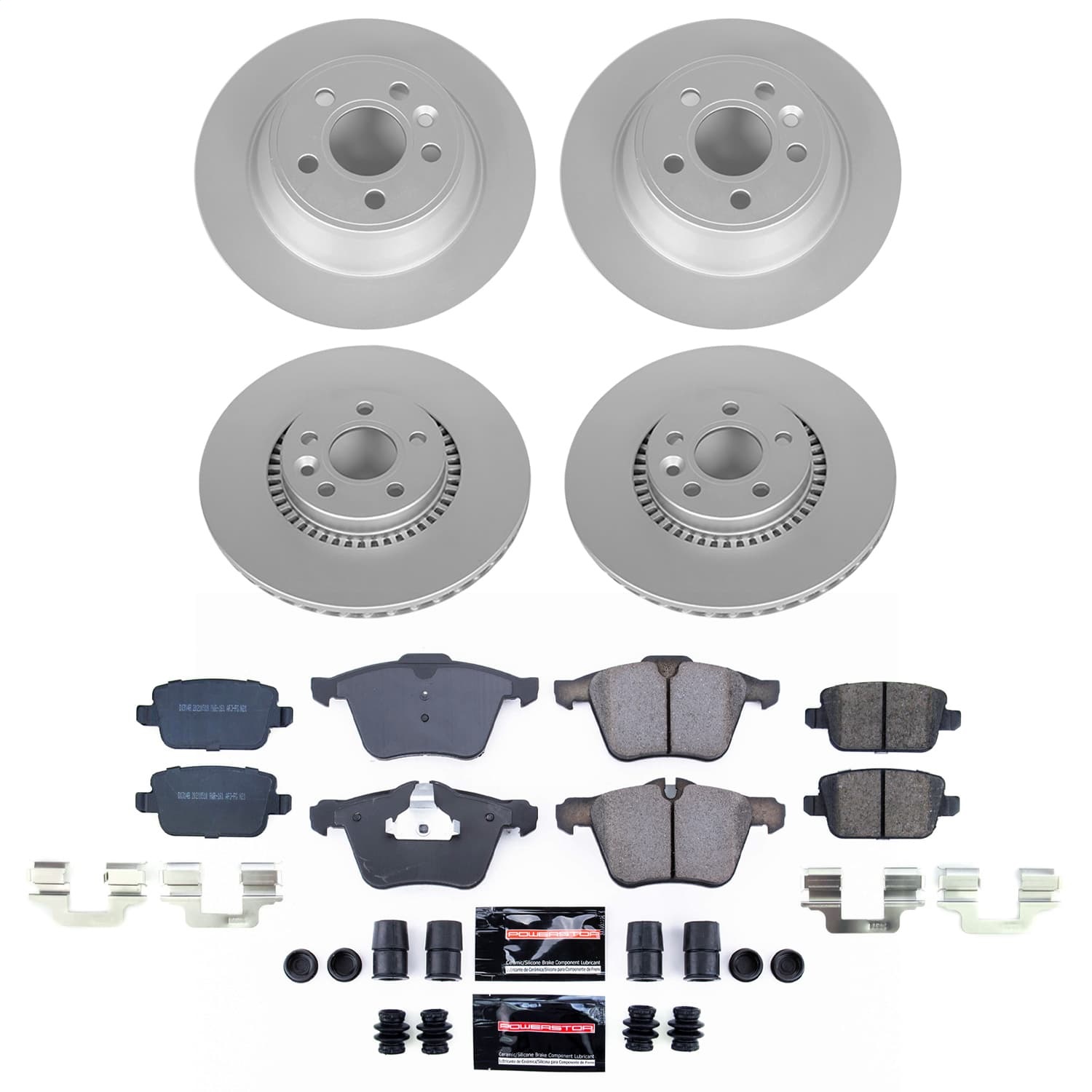 Power Stop - CRK9157 - Front and Rear - Disc Brake Pad and Rotor Kit