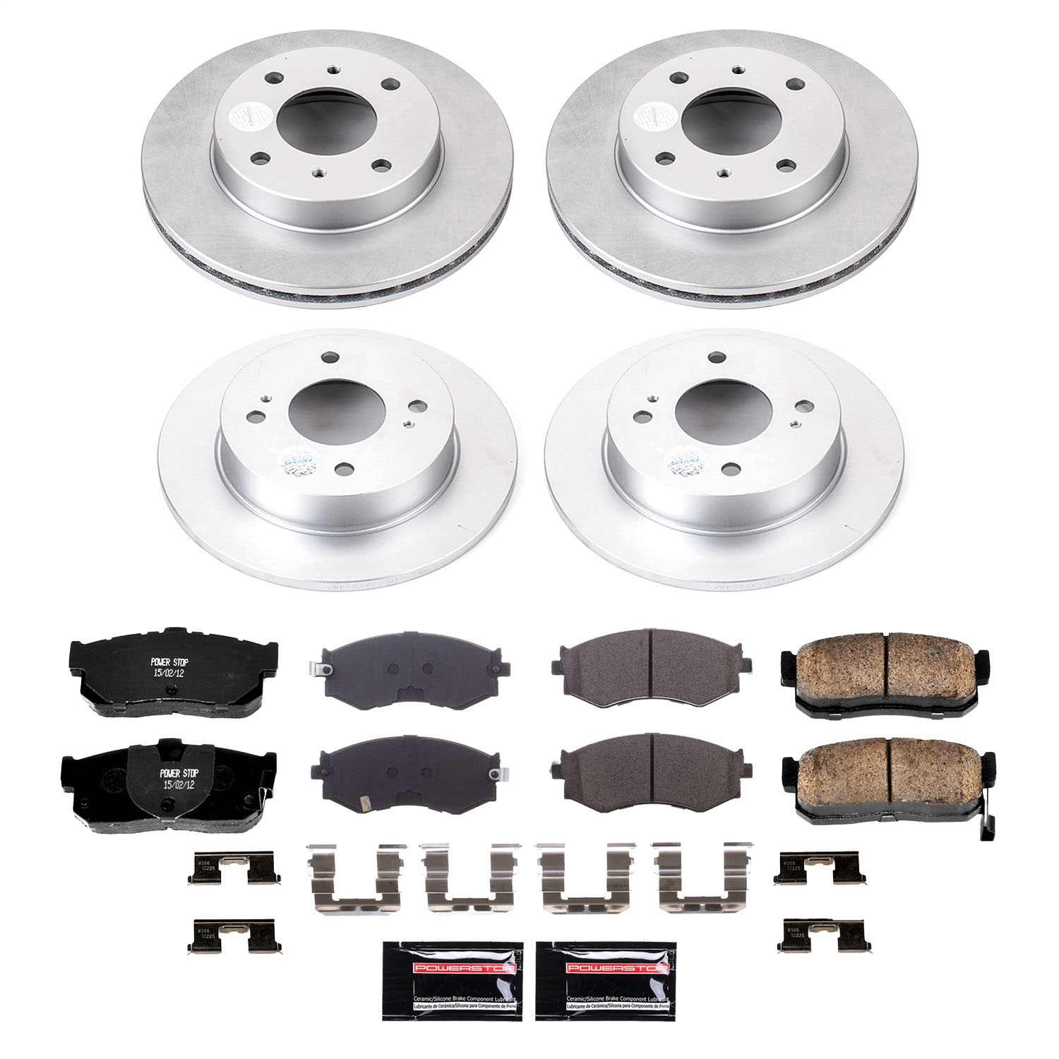 Power Stop - CRK9173 - Front and Rear - Disc Brake Pad and Rotor Kit