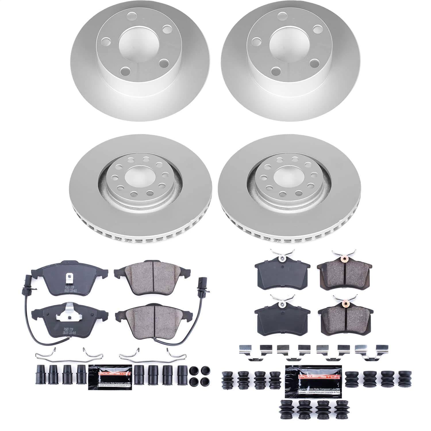 Power Stop - CRK9175 - Front and Rear - Disc Brake Pad and Rotor Kit