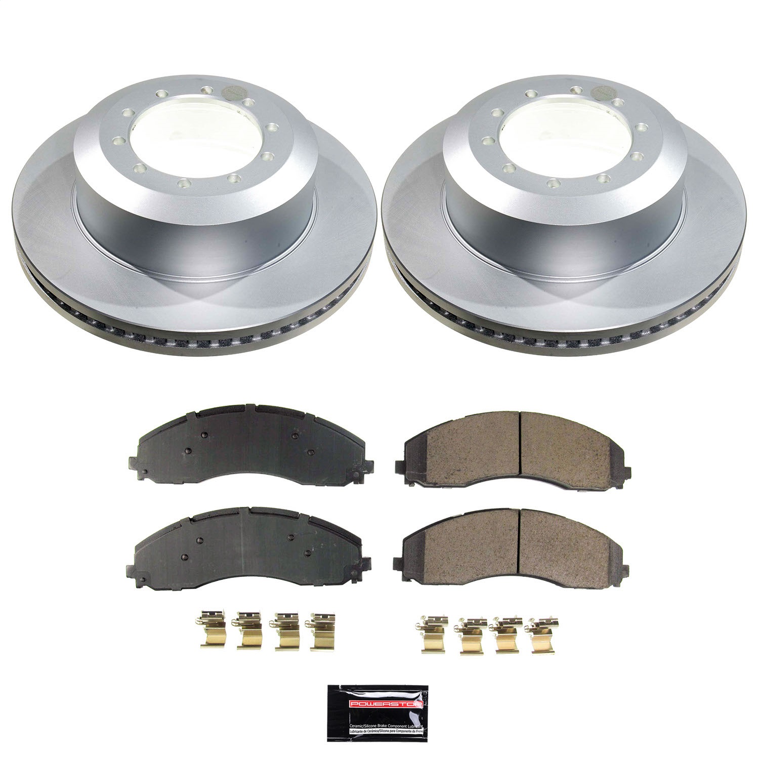 Power Stop - CRK9184 - Rear - Disc Brake Pad and Rotor Kit