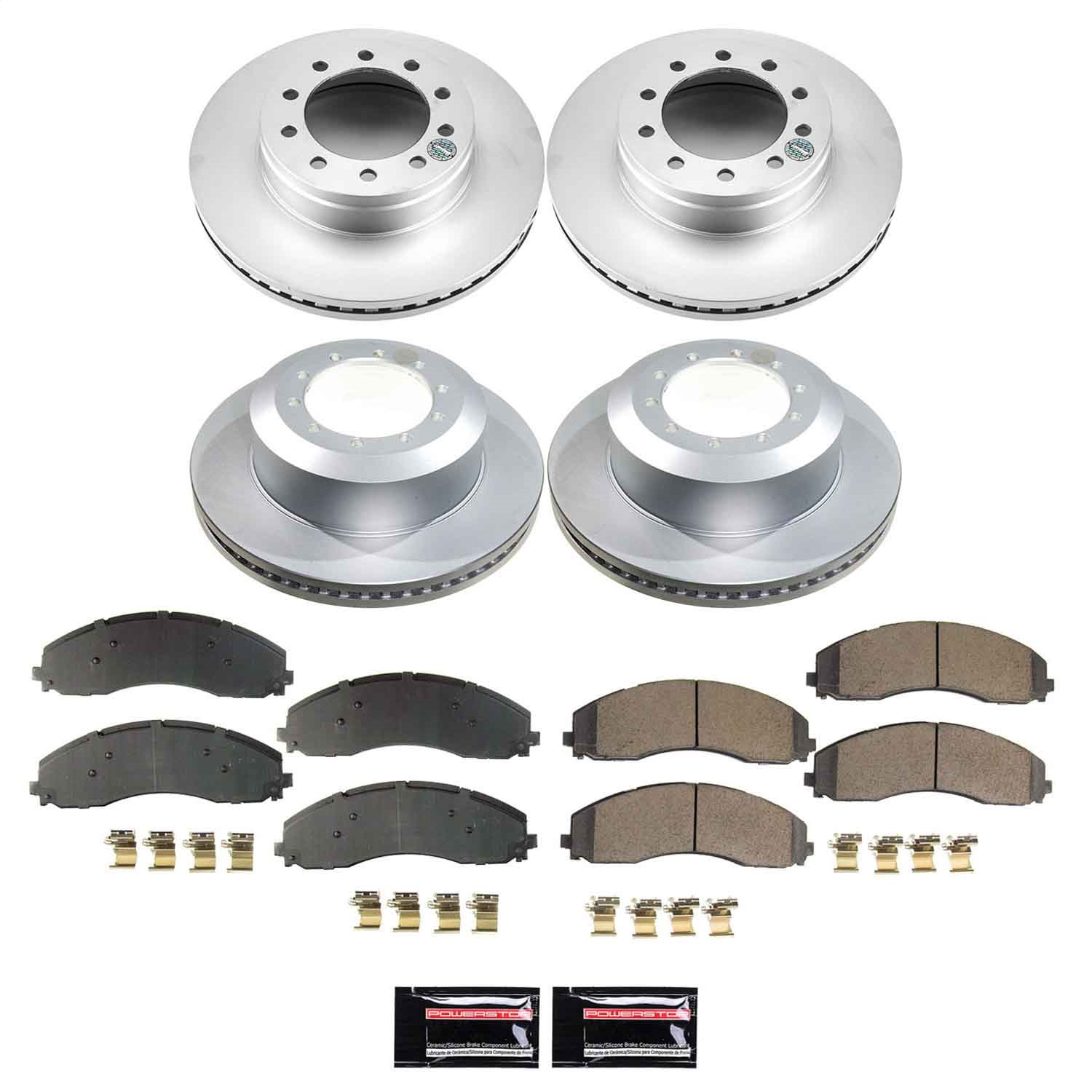 Power Stop - CRK9191 - Front and Rear - Disc Brake Pad and Rotor Kit