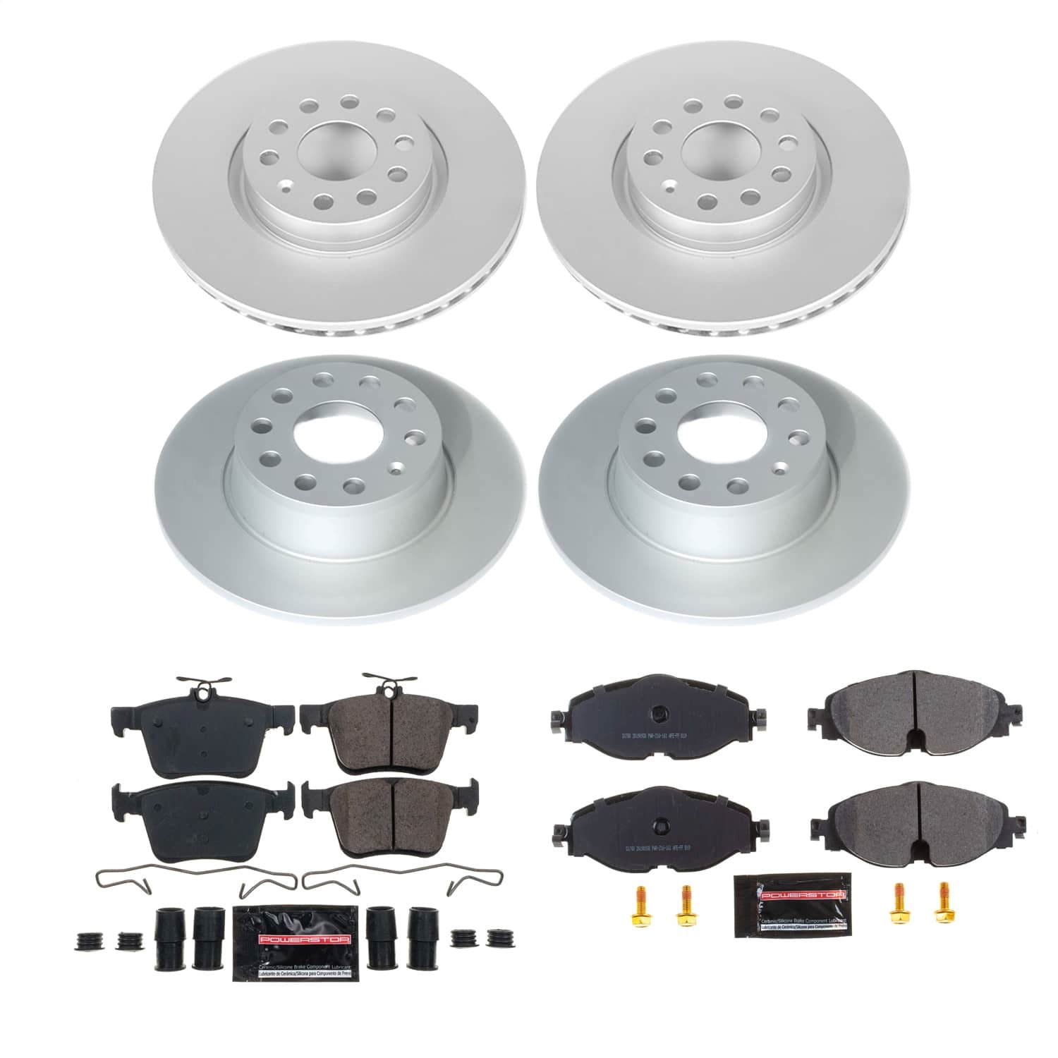 Power Stop - CRK9193 - Front and Rear - Disc Brake Pad and Rotor Kit