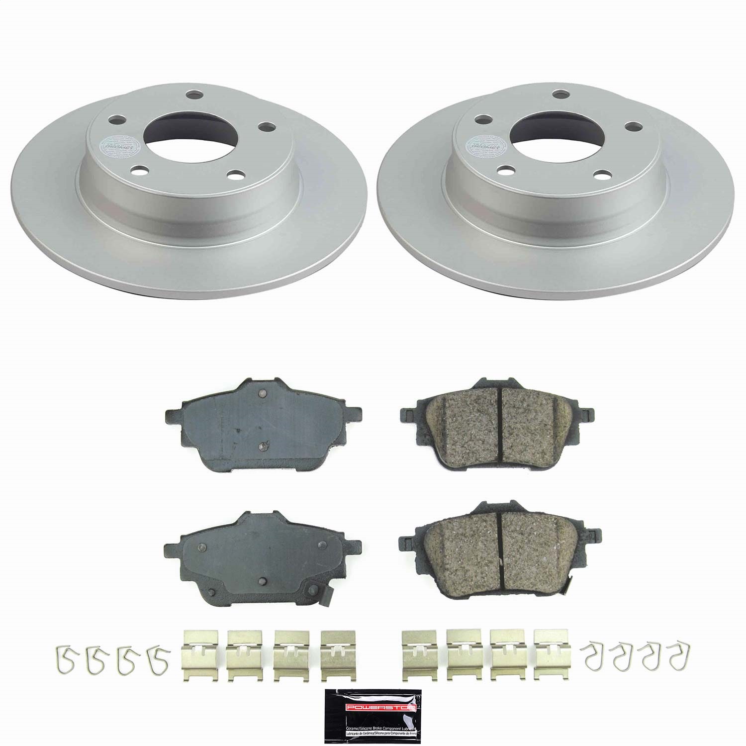 Power Stop - CRK9217 - Rear - Disc Brake Pad and Rotor Kit