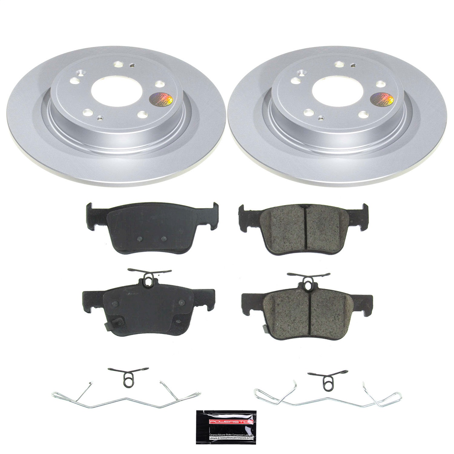 Power Stop - CRK9218 - Rear - Disc Brake Pad and Rotor Kit