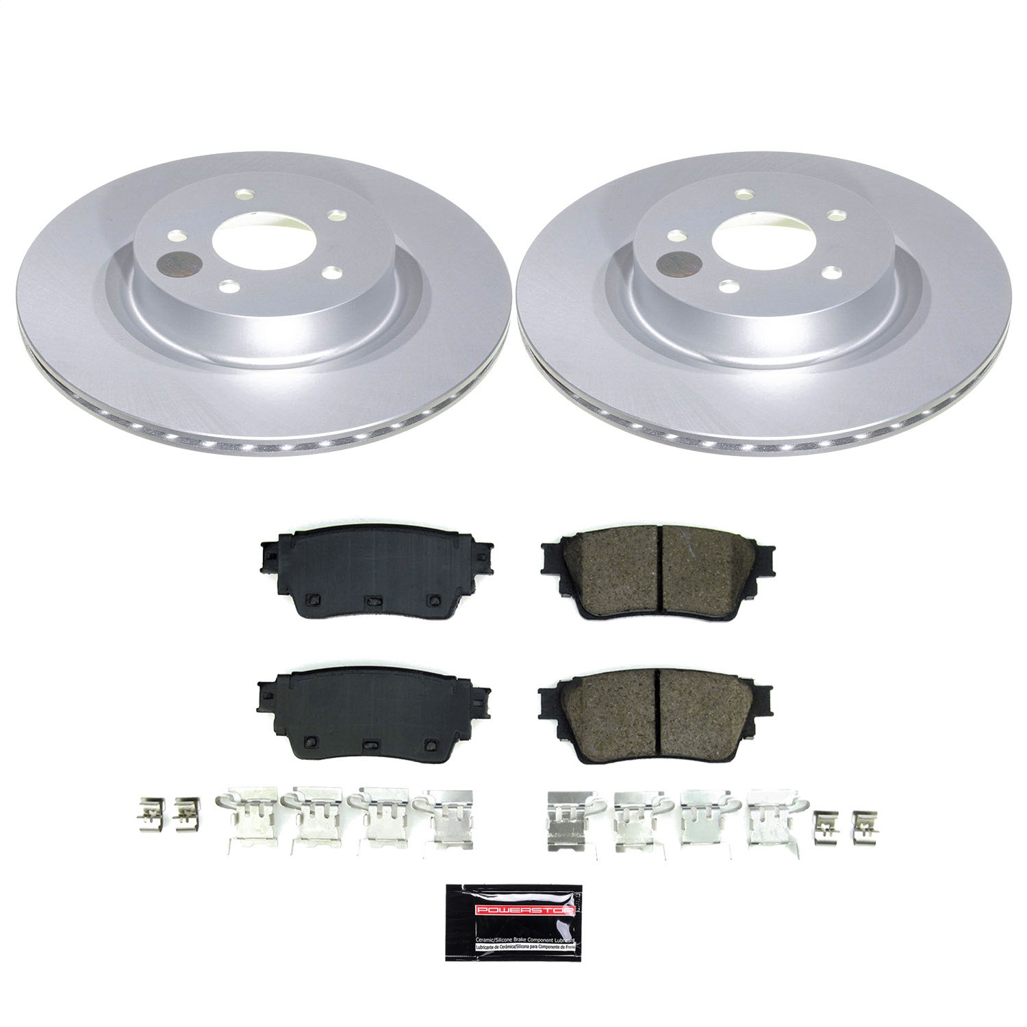 Power Stop - CRK9219 - Rear - Disc Brake Pad and Rotor Kit