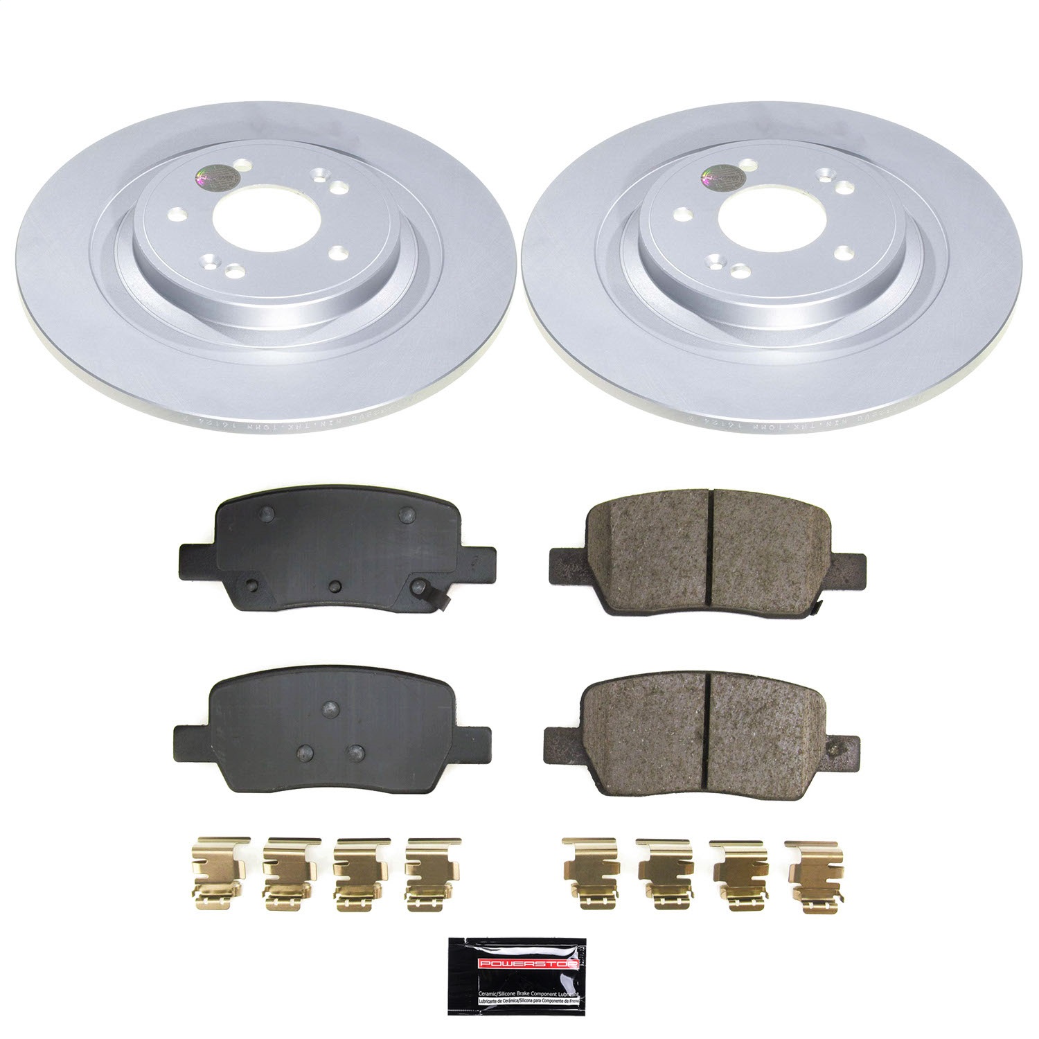 Power Stop - CRK9221 - Rear - Disc Brake Pad and Rotor Kit