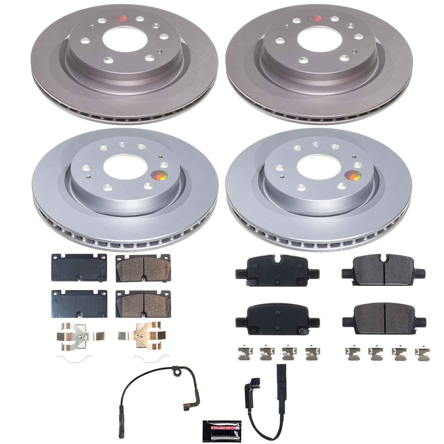 Power Stop - CRK9223 - Front and Rear - Disc Brake Pad and Rotor Kit