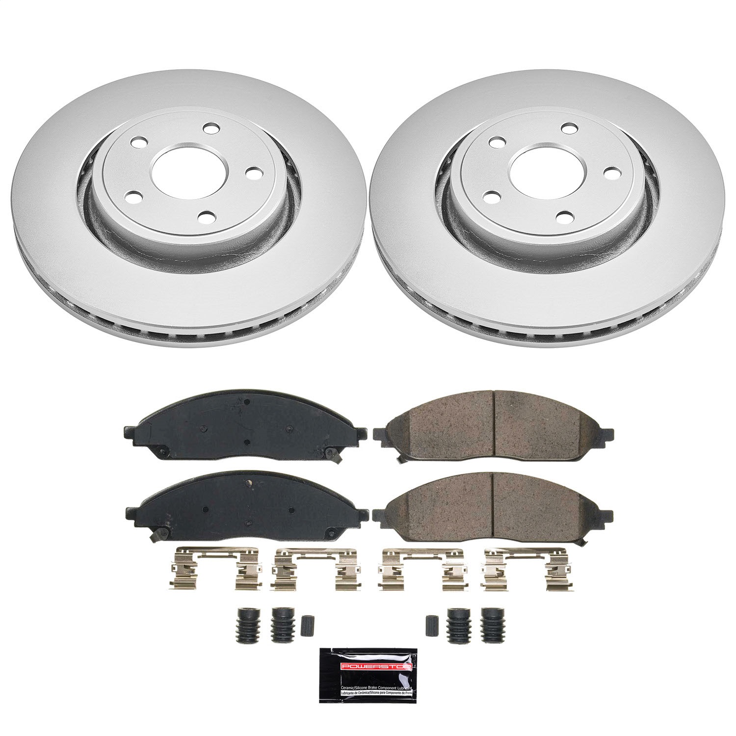 Power Stop - CRK9241 - Front - Disc Brake Pad and Rotor Kit