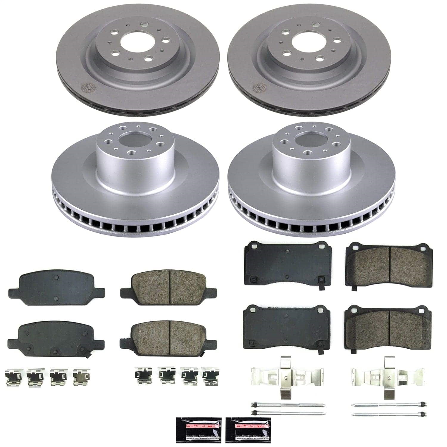 Power Stop - CRK9252 - Front and Rear - Disc Brake Pad and Rotor Kit