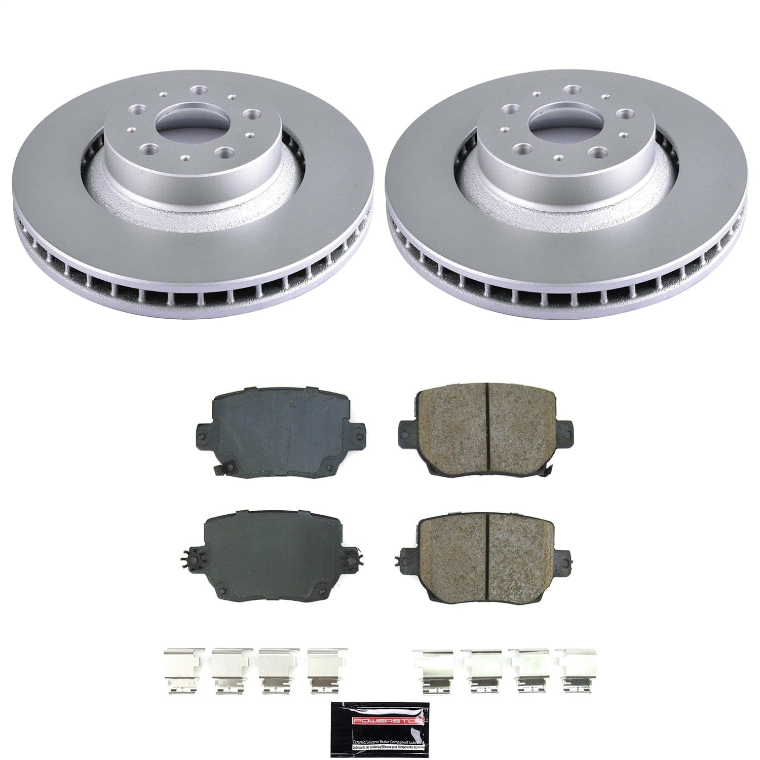 Power Stop - CRK9254 - Rear - Disc Brake Pad and Rotor Kit