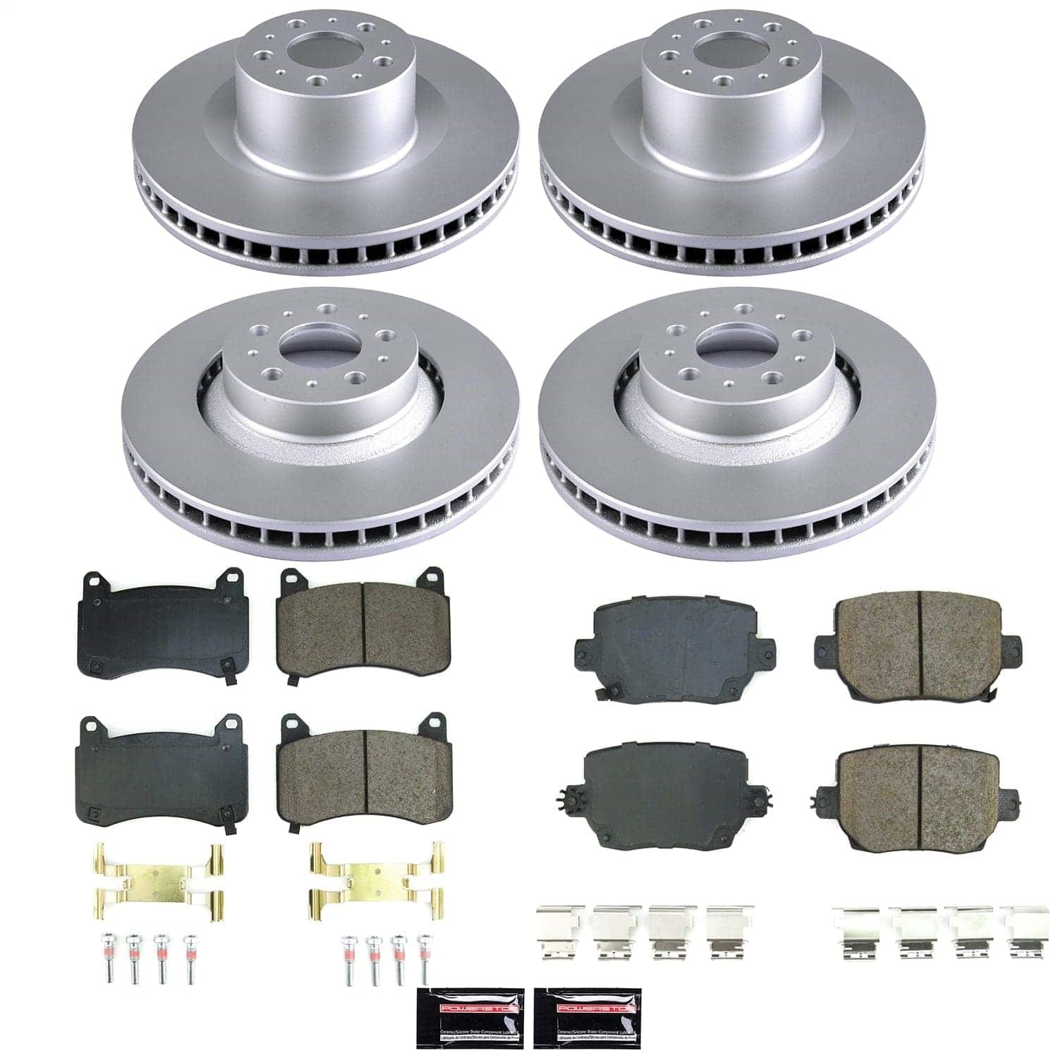 Power Stop - CRK9255 - Front and Rear - Disc Brake Pad and Rotor Kit