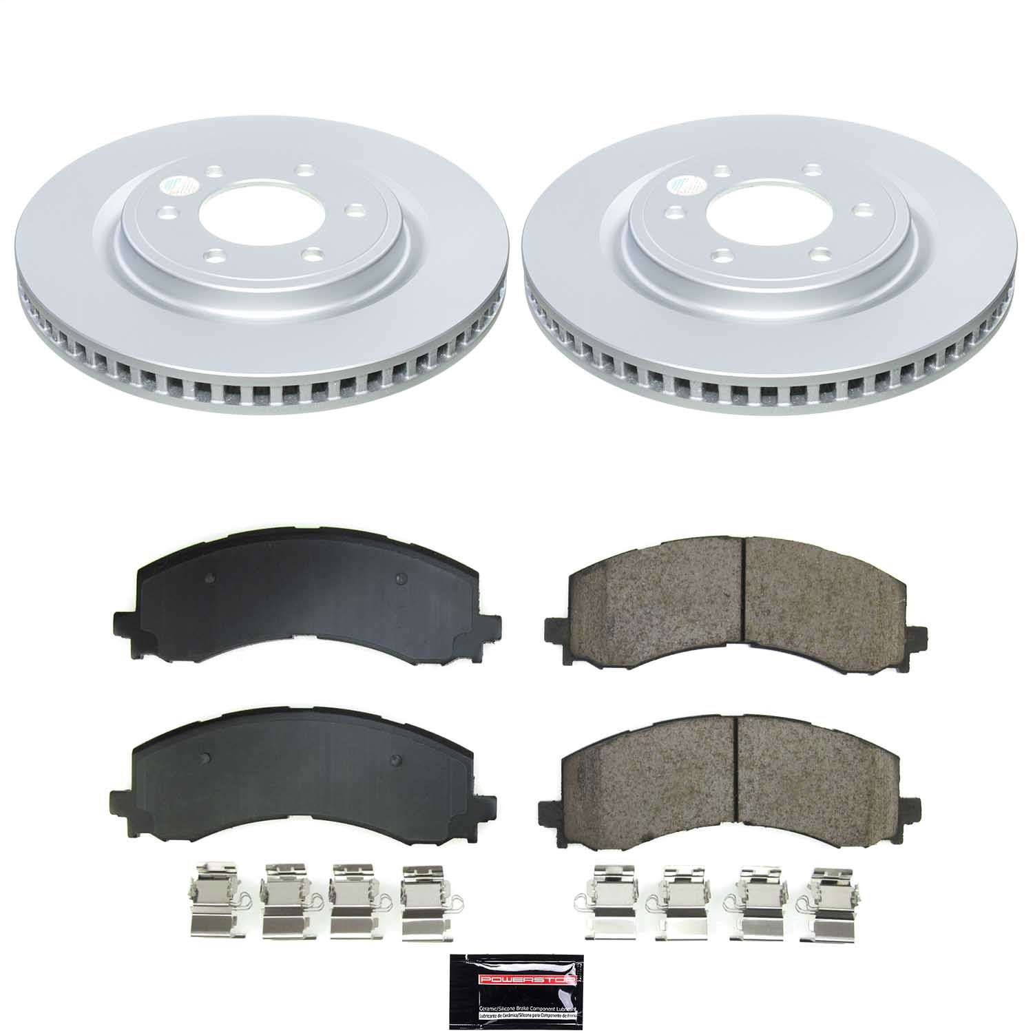 Power Stop - CRK9262 - Front - Disc Brake Pad and Rotor Kit