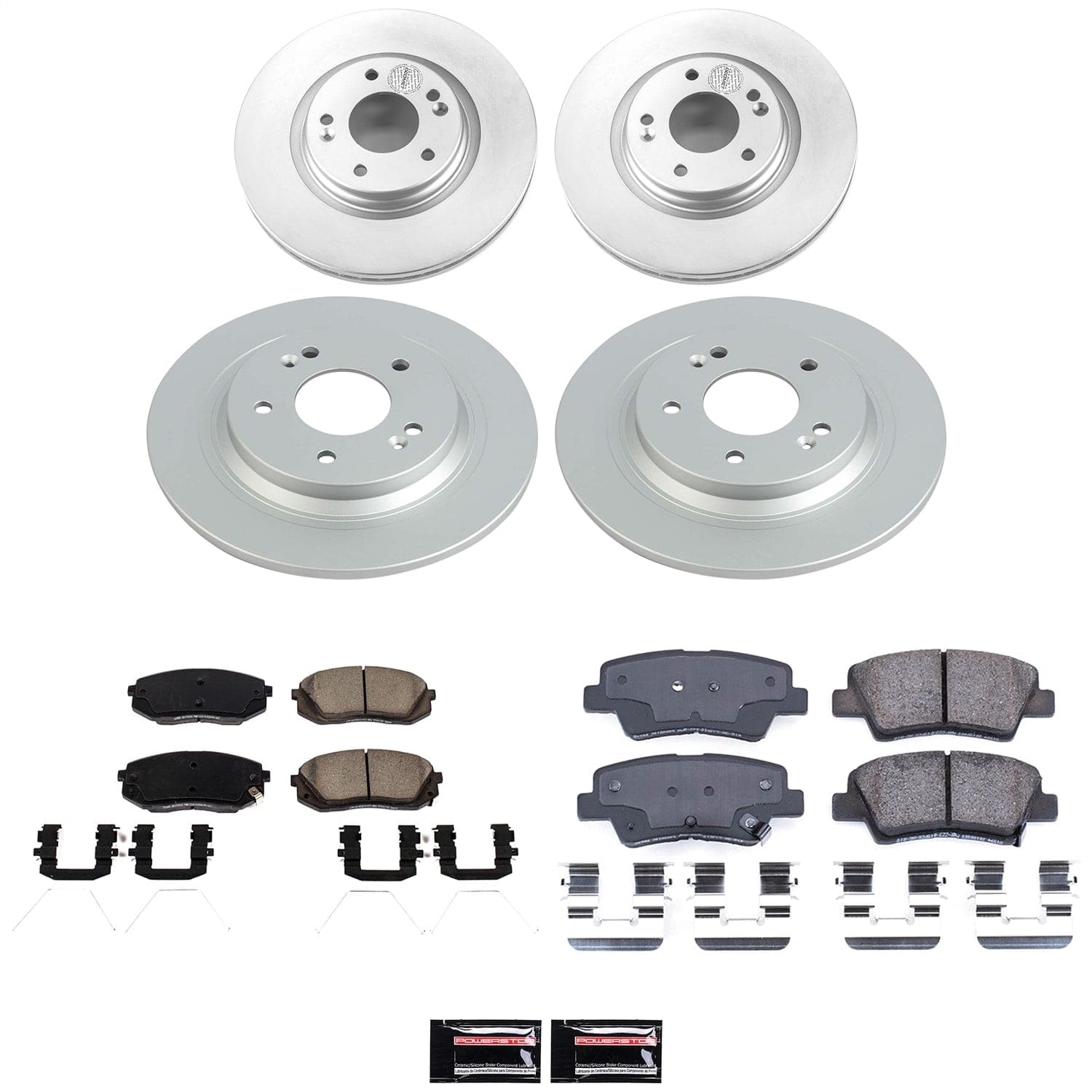 Power Stop - CRK9272 - Front and Rear - Disc Brake Pad and Rotor Kit