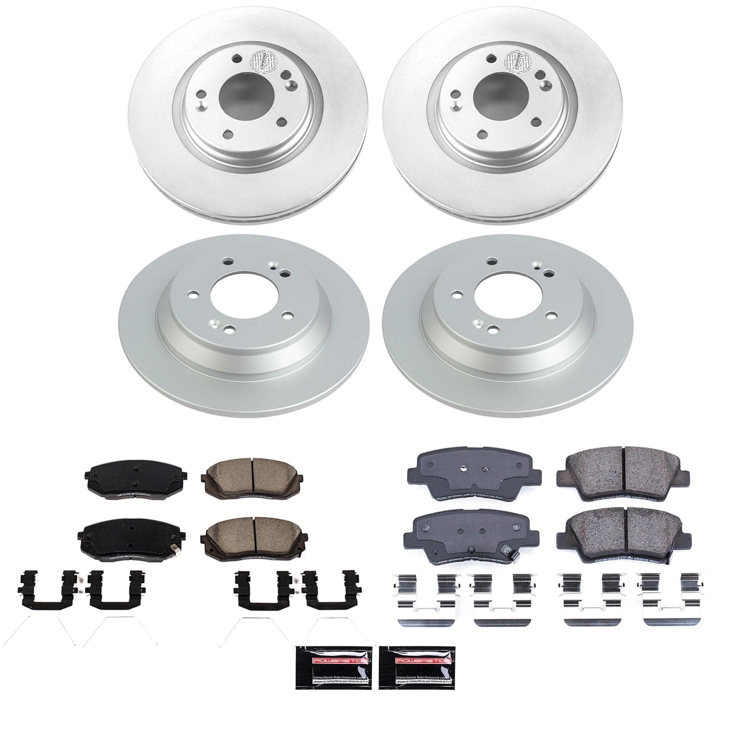 Power Stop - CRK9274 - Front and Rear - Disc Brake Pad and Rotor Kit