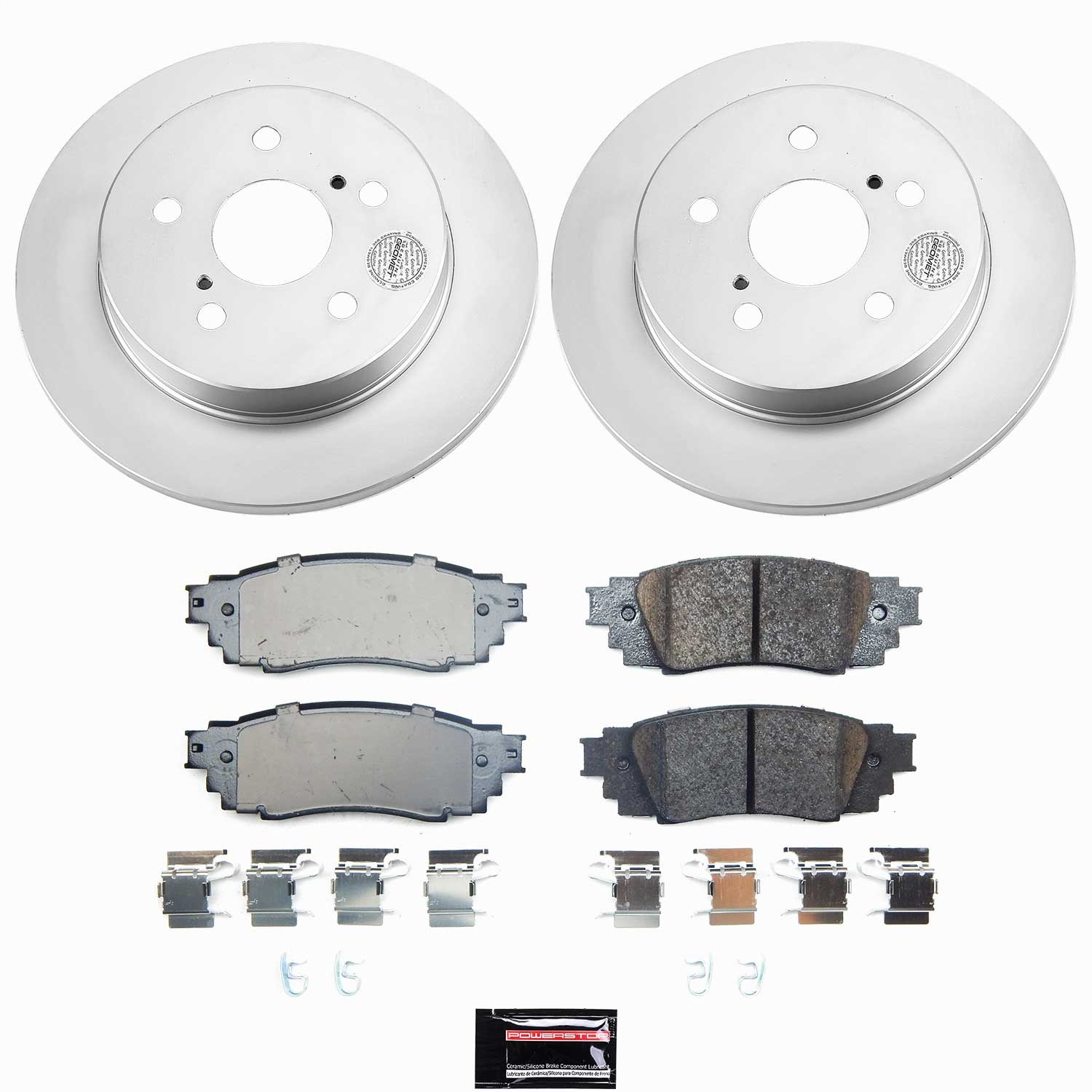 Power Stop - CRK9275 - Rear - Disc Brake Pad and Rotor Kit