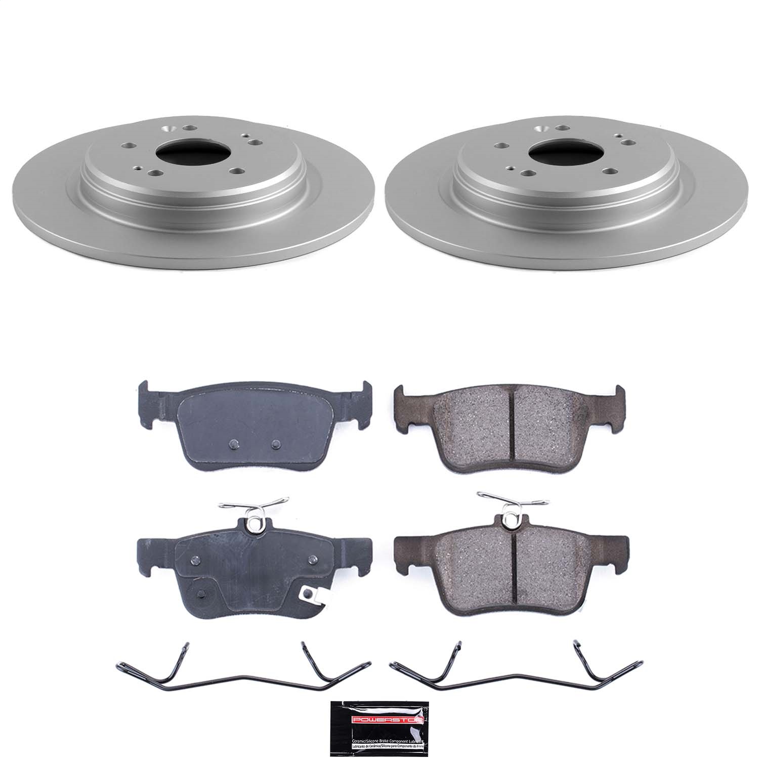 Power Stop - CRK9277 - Rear - Disc Brake Pad and Rotor Kit