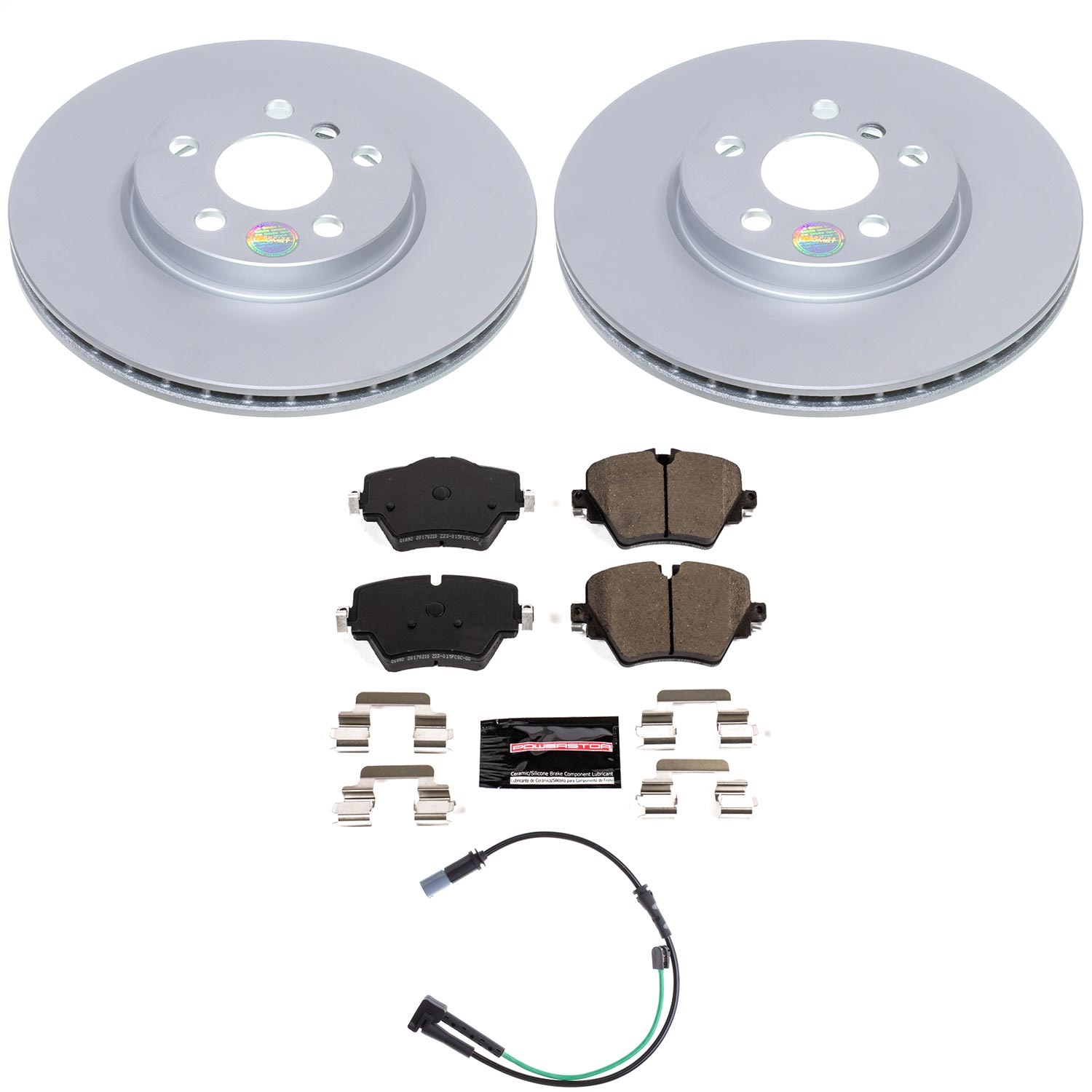 Power Stop - CRK9297 - Front - Disc Brake Pad and Rotor Kit