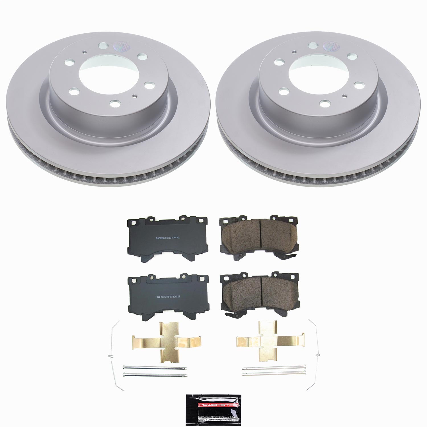 Power Stop - CRK9298 - Front - Disc Brake Pad and Rotor Kit