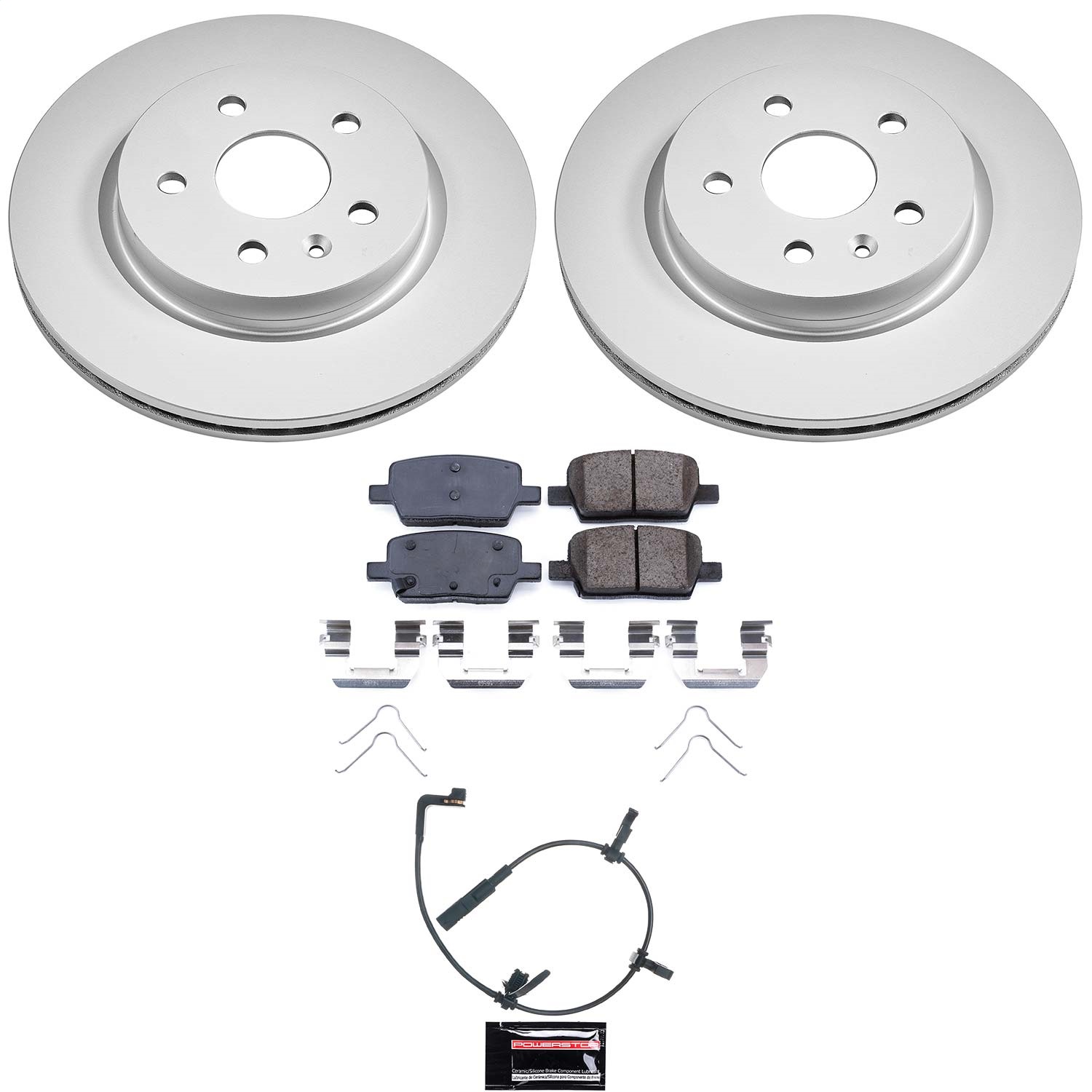 Power Stop - CRK9301 - Rear - Disc Brake Pad and Rotor Kit
