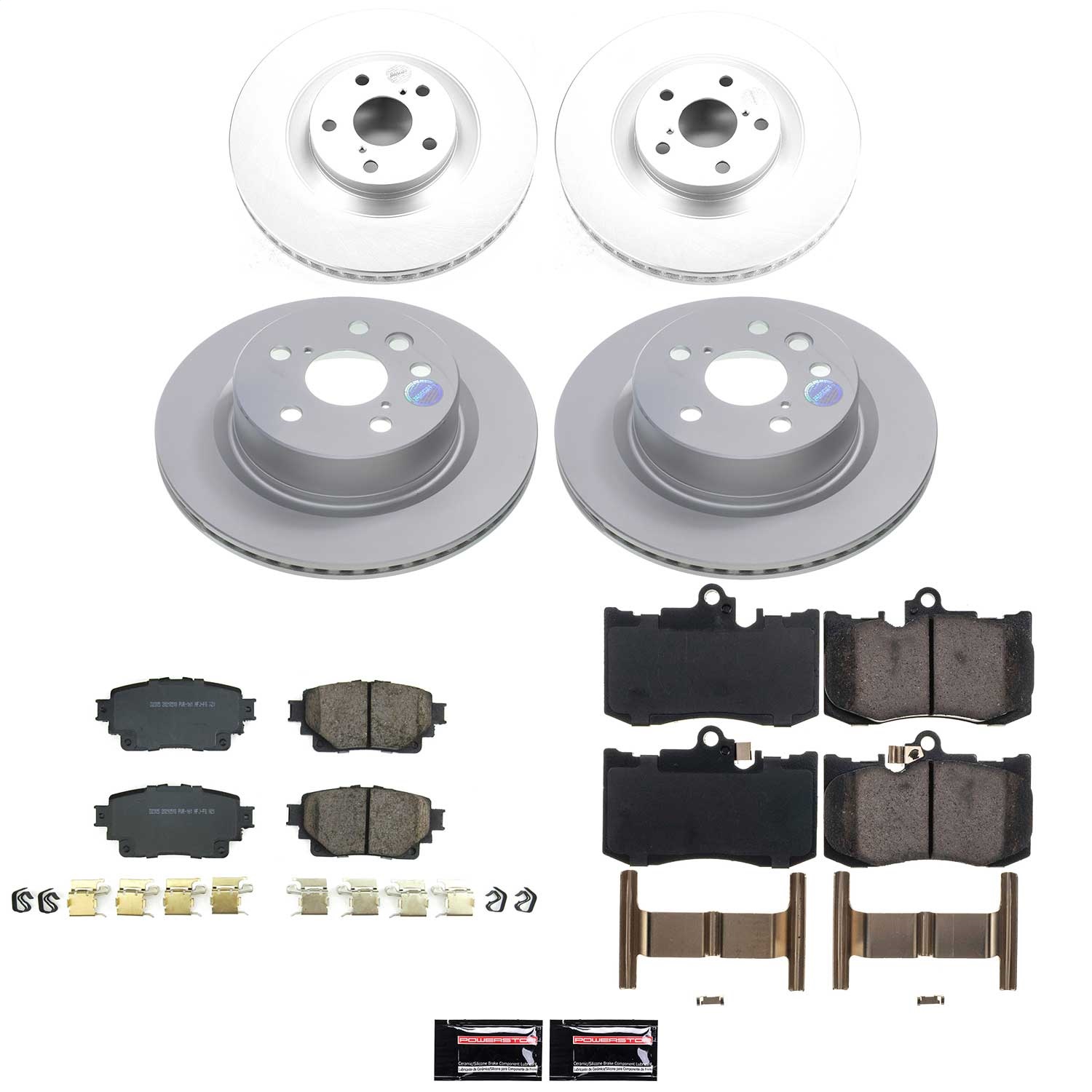 Power Stop - CRK9310 - Front and Rear - Disc Brake Pad and Rotor Kit