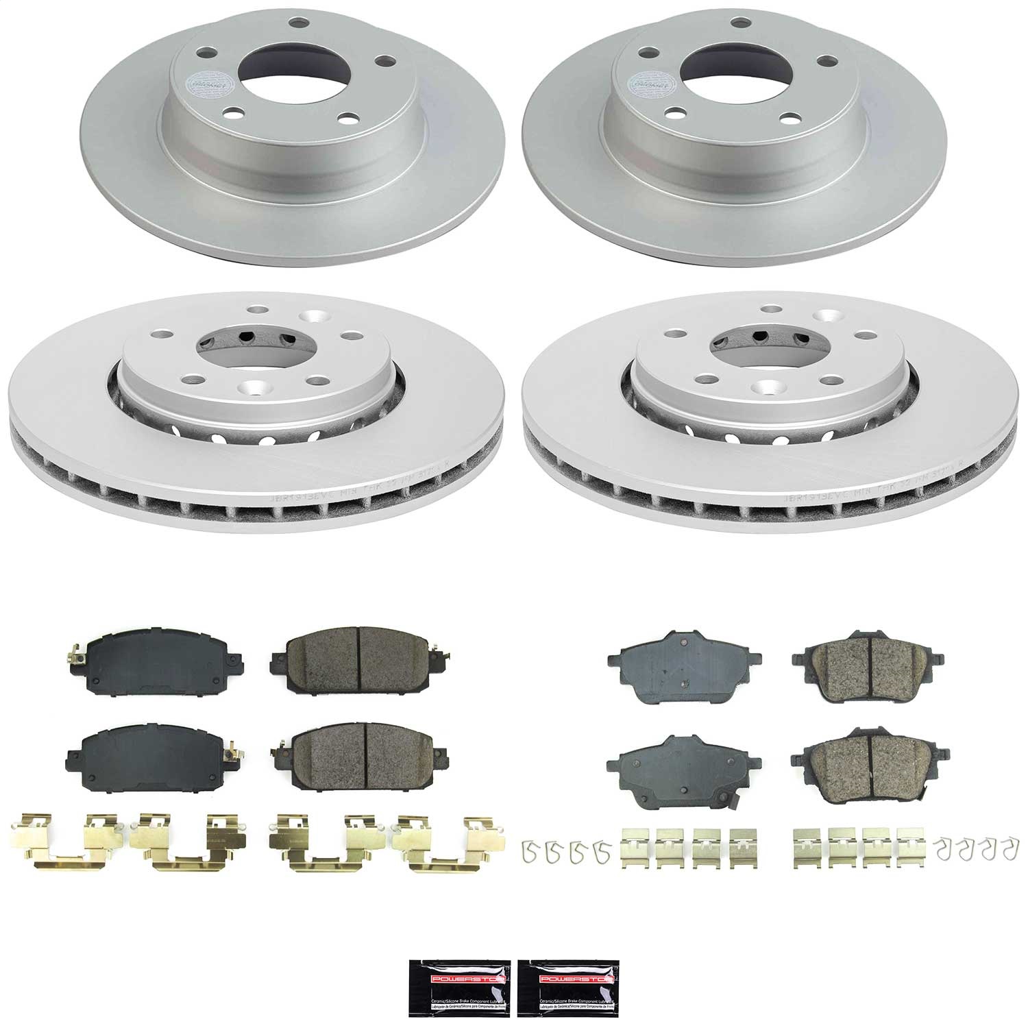 Power Stop - CRK9315 - Front and Rear - Disc Brake Pad and Rotor Kit