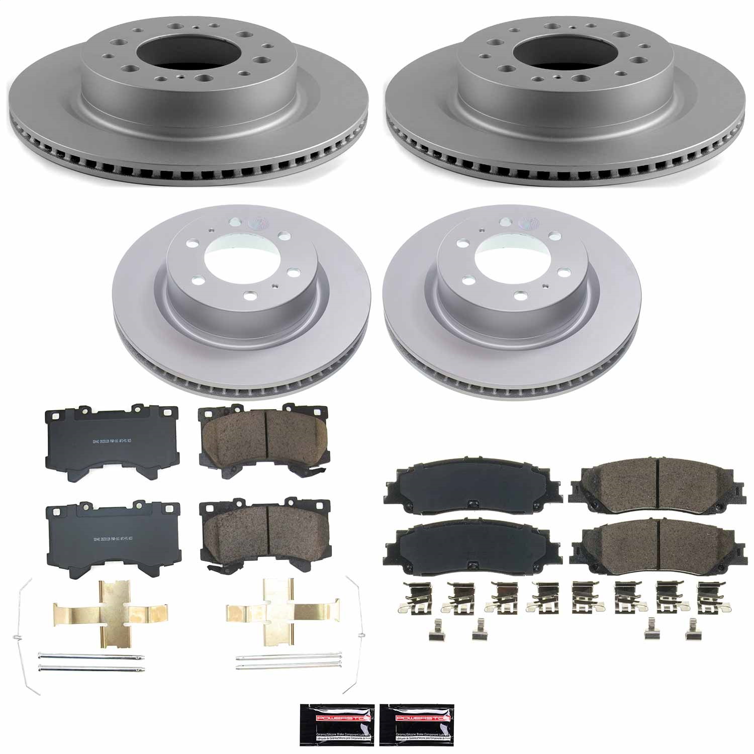 Power Stop - CRK9317 - Front and Rear - Disc Brake Pad and Rotor Kit