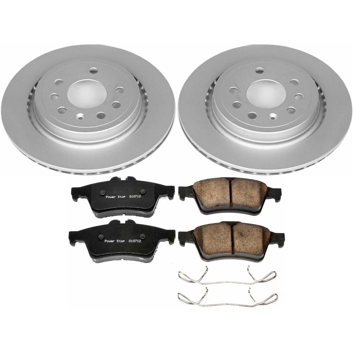 Power Stop - CRK983 - Rear - Disc Brake Pad and Rotor Kit