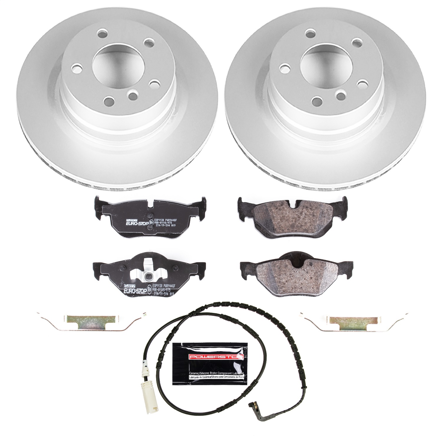Power Stop - ESK044 - Rear - Disc Brake Pad and Rotor Kit