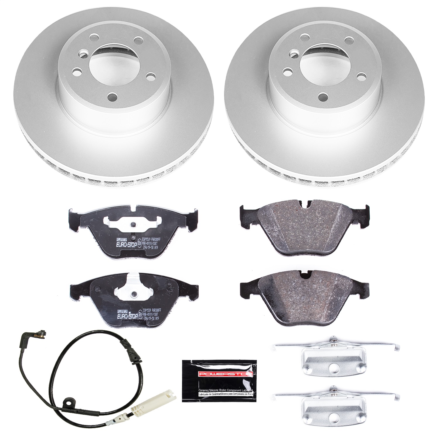 Power Stop - ESK2110 - Front - Disc Brake Pad and Rotor Kit