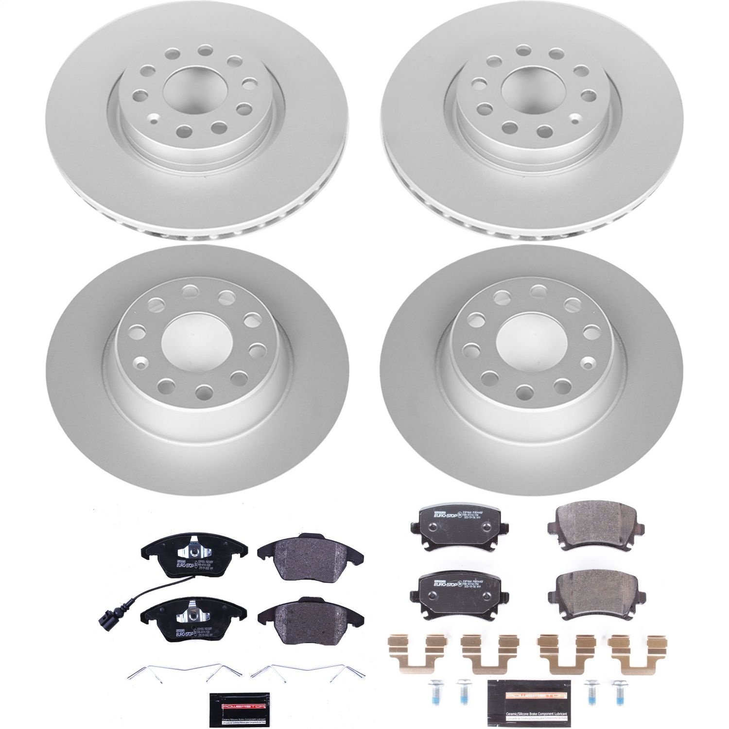 Power Stop - ESK2260 - Front and Rear - Disc Brake Pad and Rotor Kit