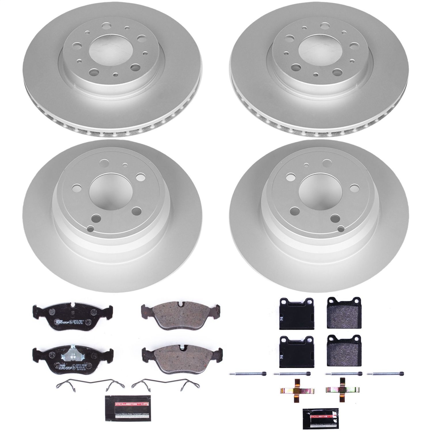 Power Stop - ESK2728 - Front and Rear - Disc Brake Pad and Rotor Kit