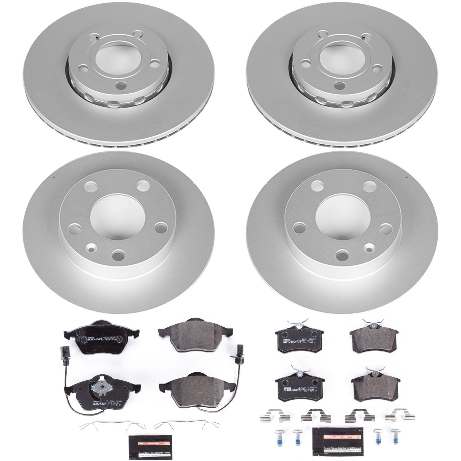 Power Stop - ESK2741 - Front and Rear - Disc Brake Pad and Rotor Kit