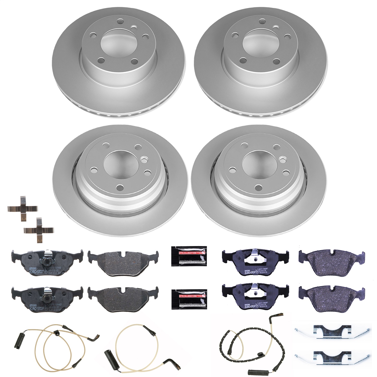 Power Stop - ESK2746 - Front and Rear - Disc Brake Pad and Rotor Kit