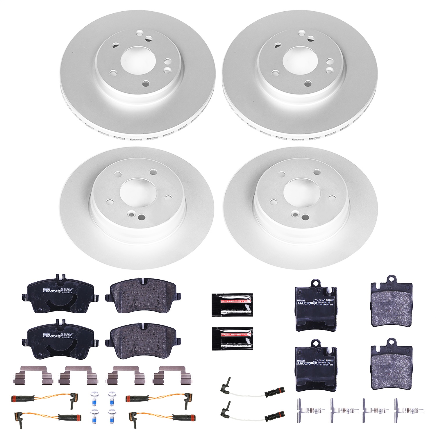 Power Stop - ESK2783 - Front and Rear - Disc Brake Pad and Rotor Kit