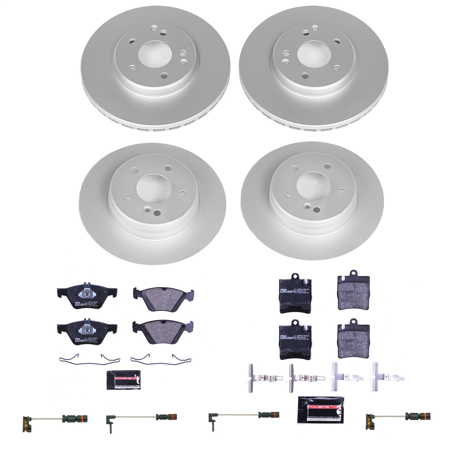Power Stop - ESK2790 - Front and Rear - Disc Brake Pad and Rotor Kit