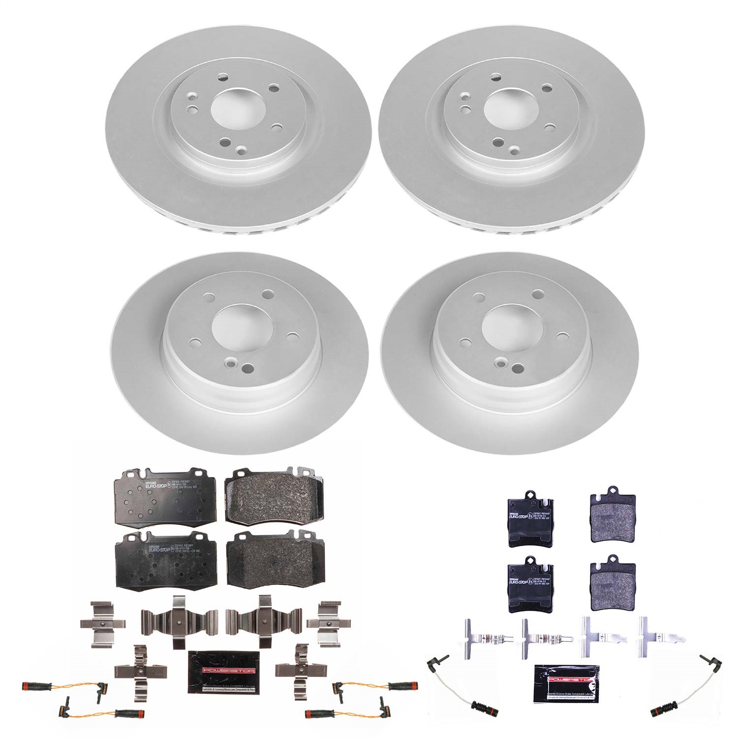 Power Stop - ESK2791 - Front and Rear - Disc Brake Pad and Rotor Kit