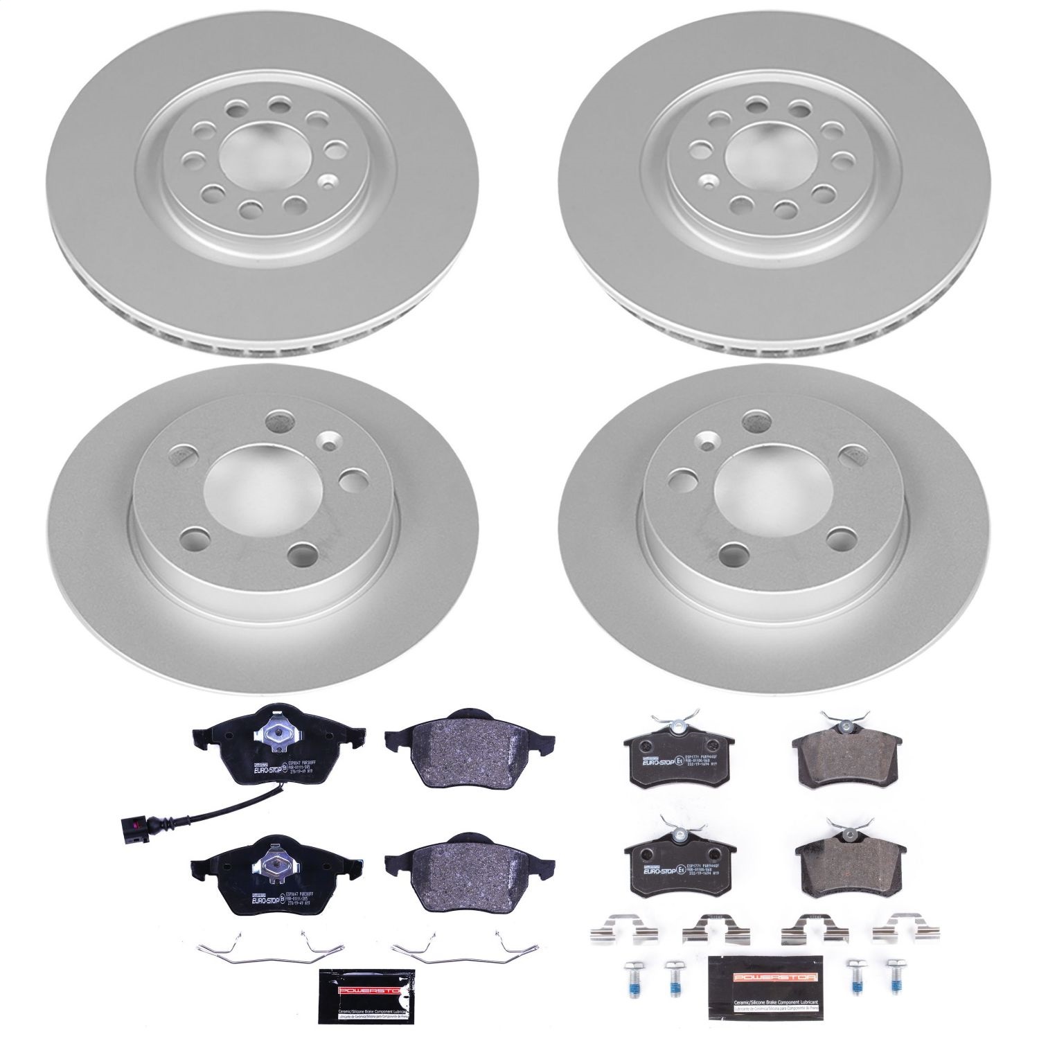 Power Stop - ESK2795 - Front and Rear - Disc Brake Pad and Rotor Kit