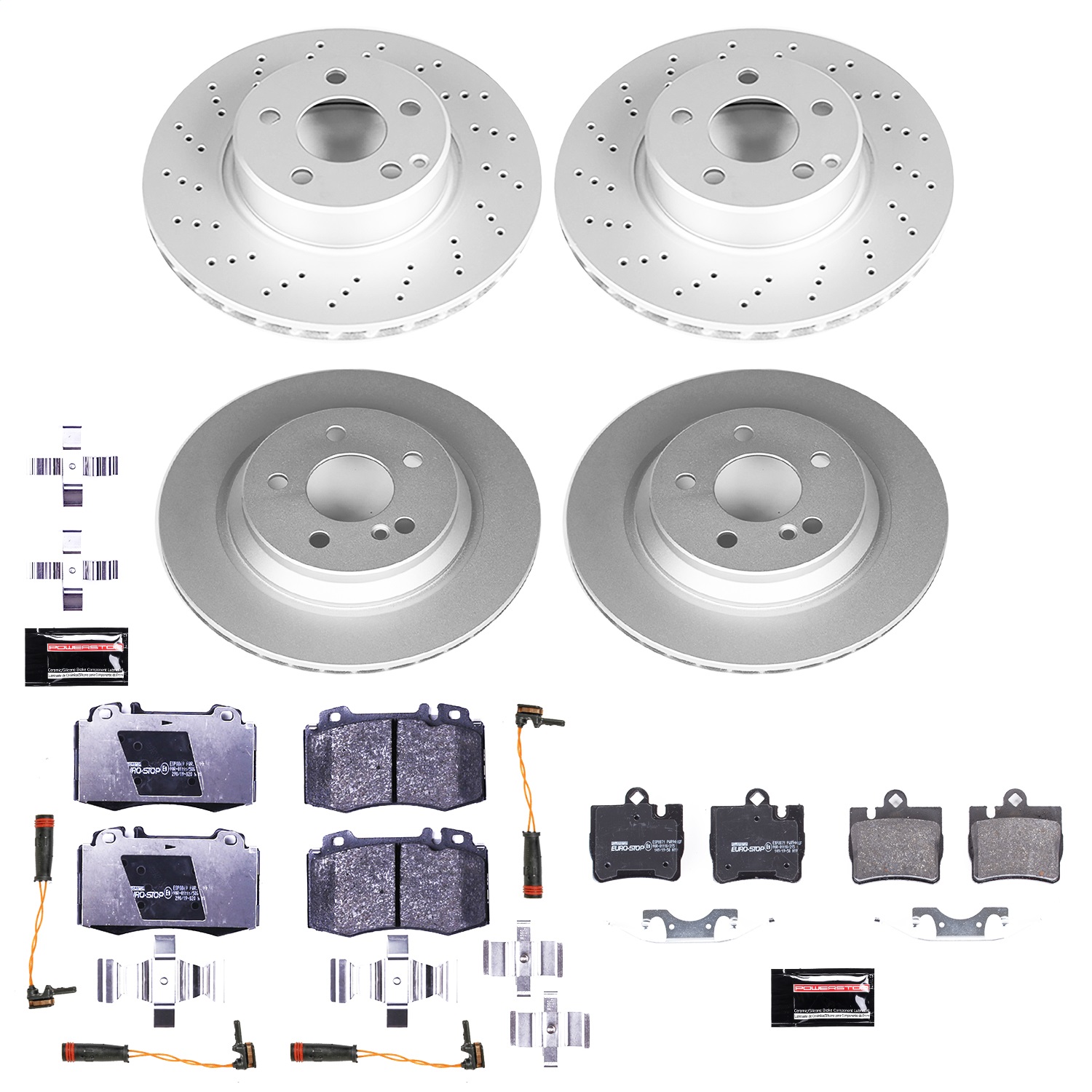 Power Stop - ESK2851 - Front and Rear - Disc Brake Pad and Rotor Kit