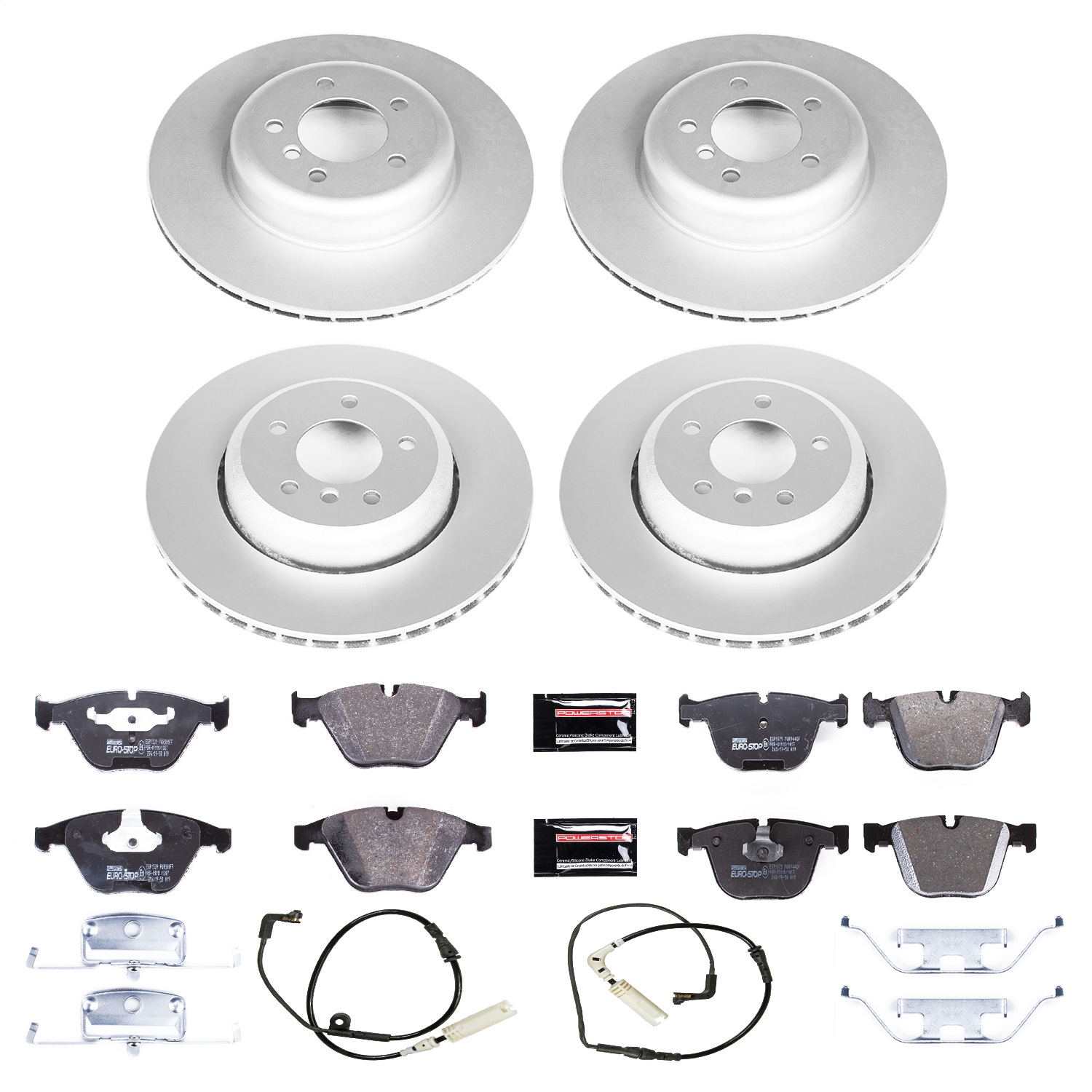 Power Stop - ESK2877 - Front and Rear - Disc Brake Pad and Rotor Kit