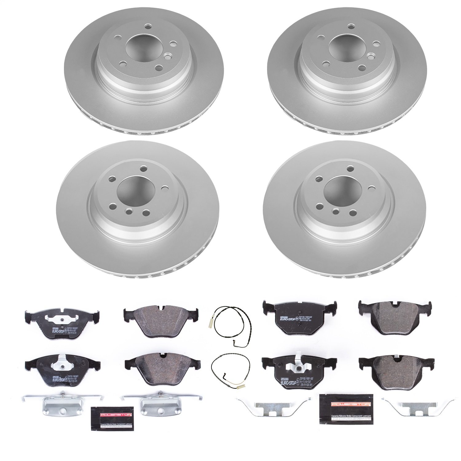 Power Stop - ESK2883 - Front and Rear - Disc Brake Pad and Rotor Kit