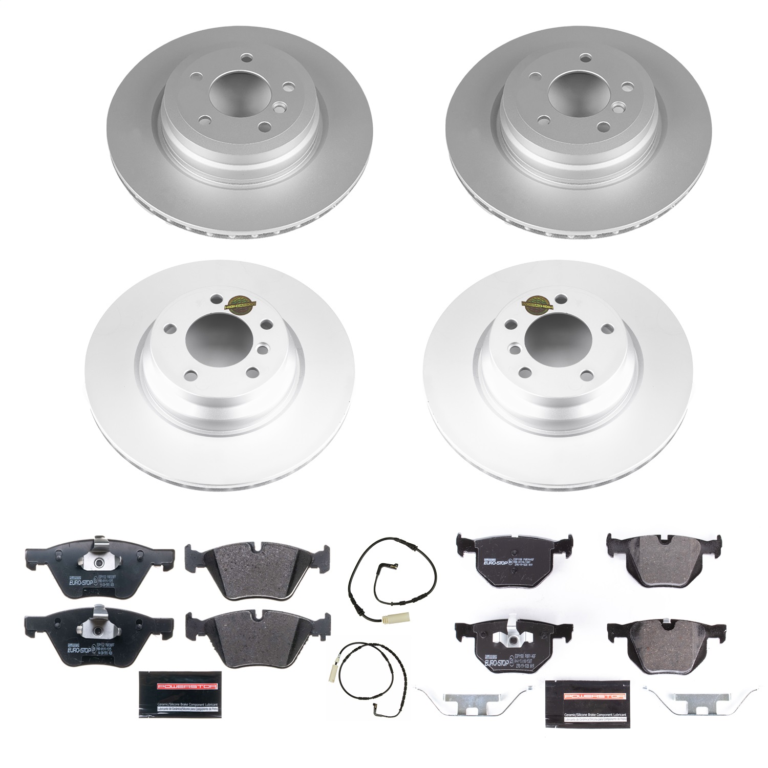 Power Stop - ESK2886 - Front and Rear - Disc Brake Pad and Rotor Kit